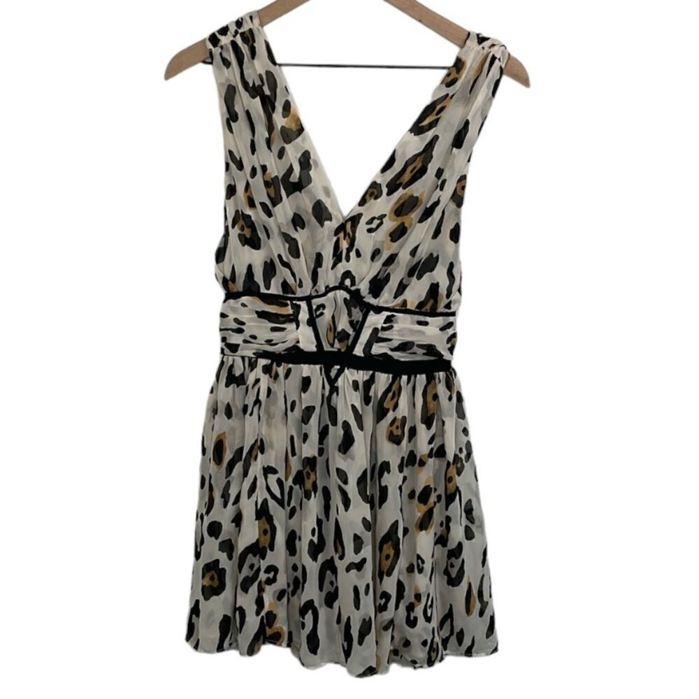 Victoria’s Secret Leopard Print Sleeveless Baby Doll Flowy mini dress Y2K size 0